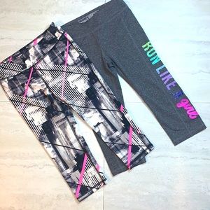 Two Girls Ideology athletic Capri leggings